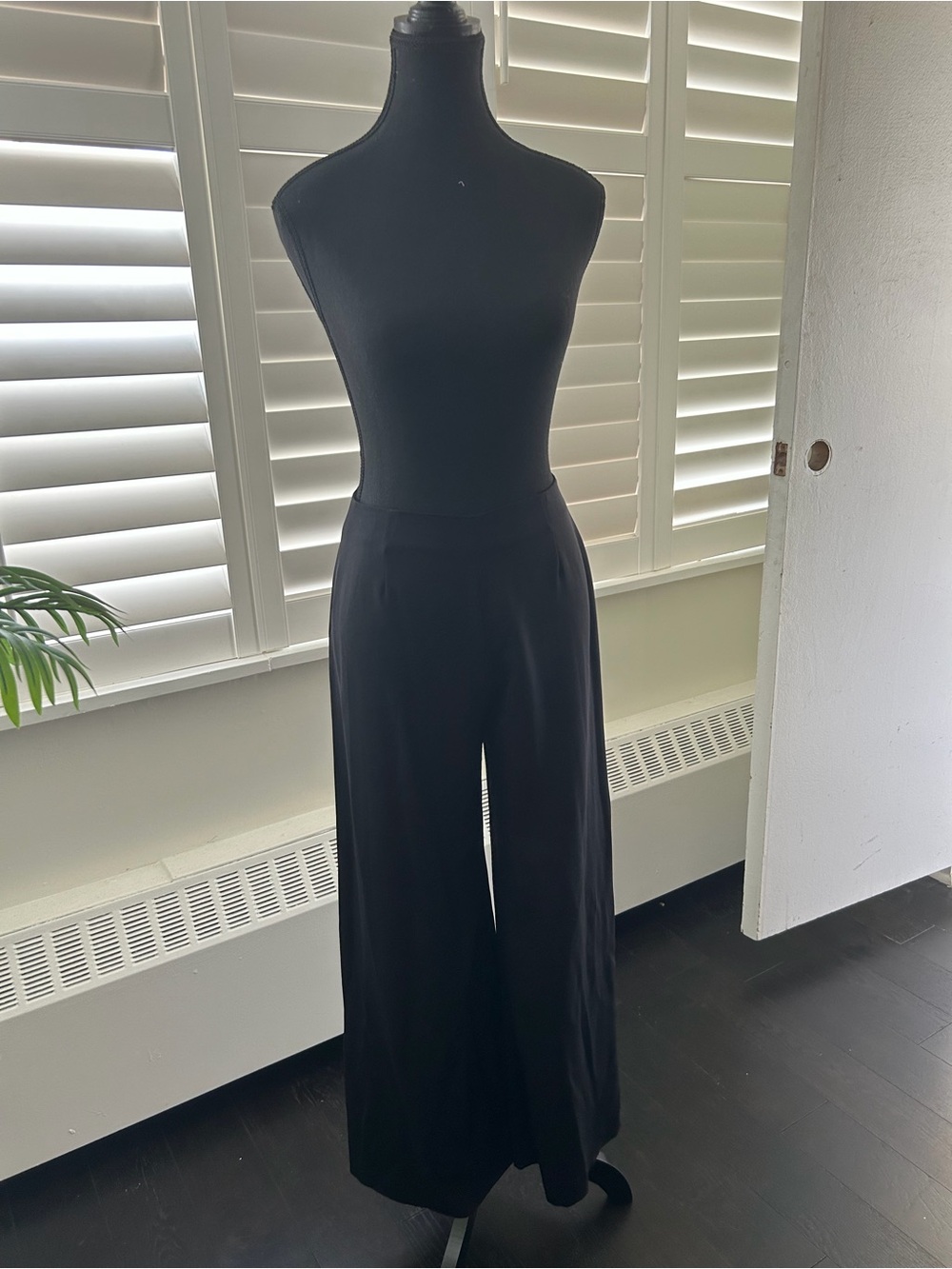 Hugo Black Wide-Leg Women's Pants